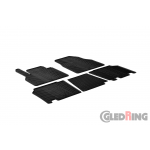 Original Gledring Passform Fußmatten Gummimatten 4 Tlg.+Fixing - Renault Kangoo 2008 ->2016->